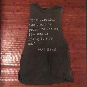 Brandy Melville Quote Tank